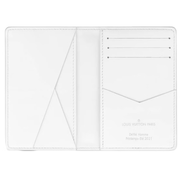 Louis Vuitton White Dragon Virgil Taurillon Leather Pocket Organizer Wallet - Picture 6 of 9